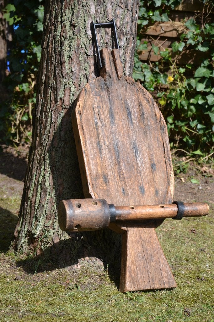 grande pièce de machine en bois antique, Enlèvement