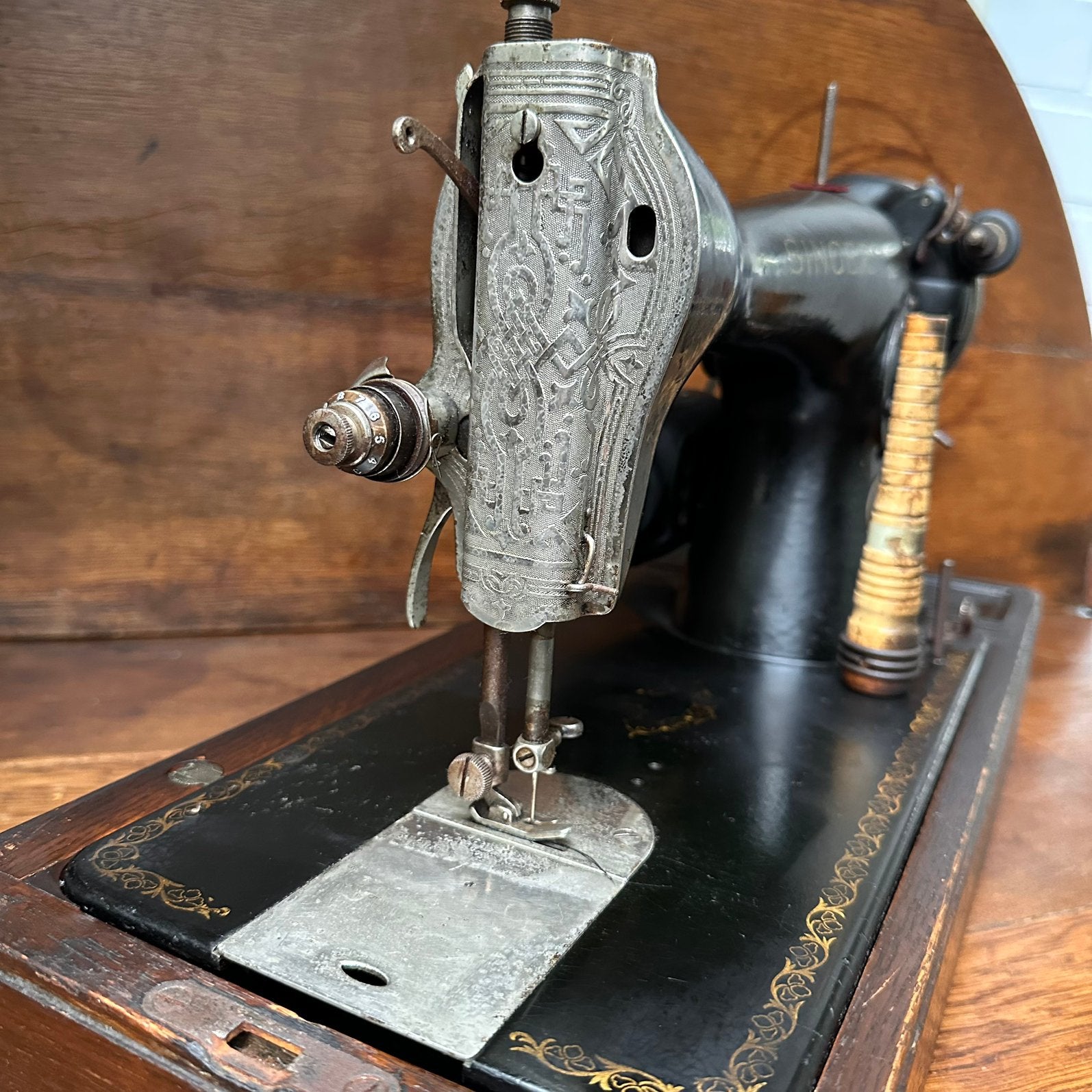 Vintage Singer Naaimachine uit 1949 –Houten Kap, Accessoires, Enlèvement