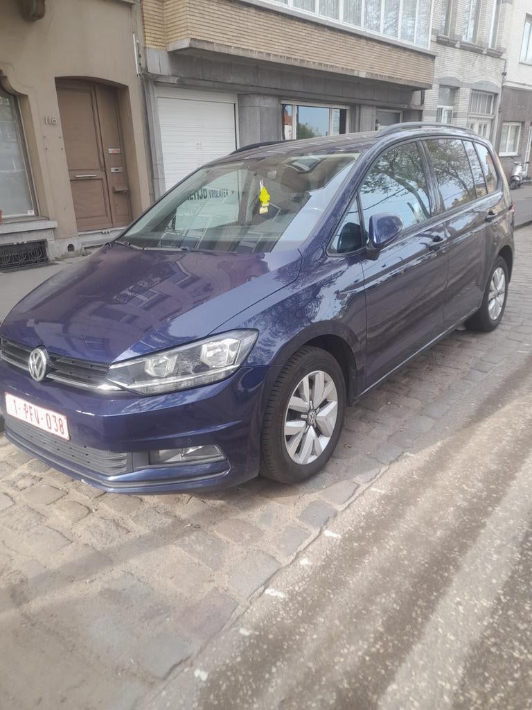 Vw touran 1.6 diesel-2016- euro 6b- 7- zitplaats, Autos, Volkswagen, 6 portes, Euro 6, 7 places, Noir