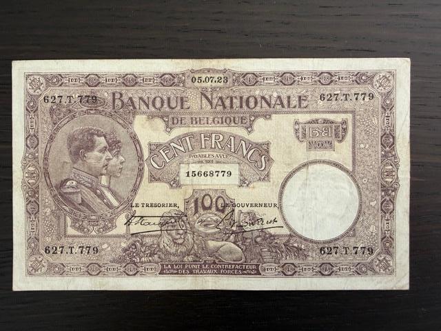 100 frank 1923, Verzenden, Los biljet