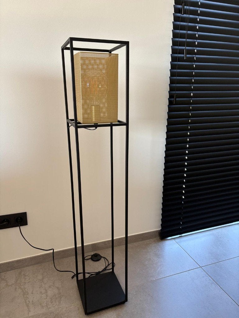 Moderne design vloerlamp, Modern, industrieel, Comme neuf, Enlèvement, 100 à 150 cm