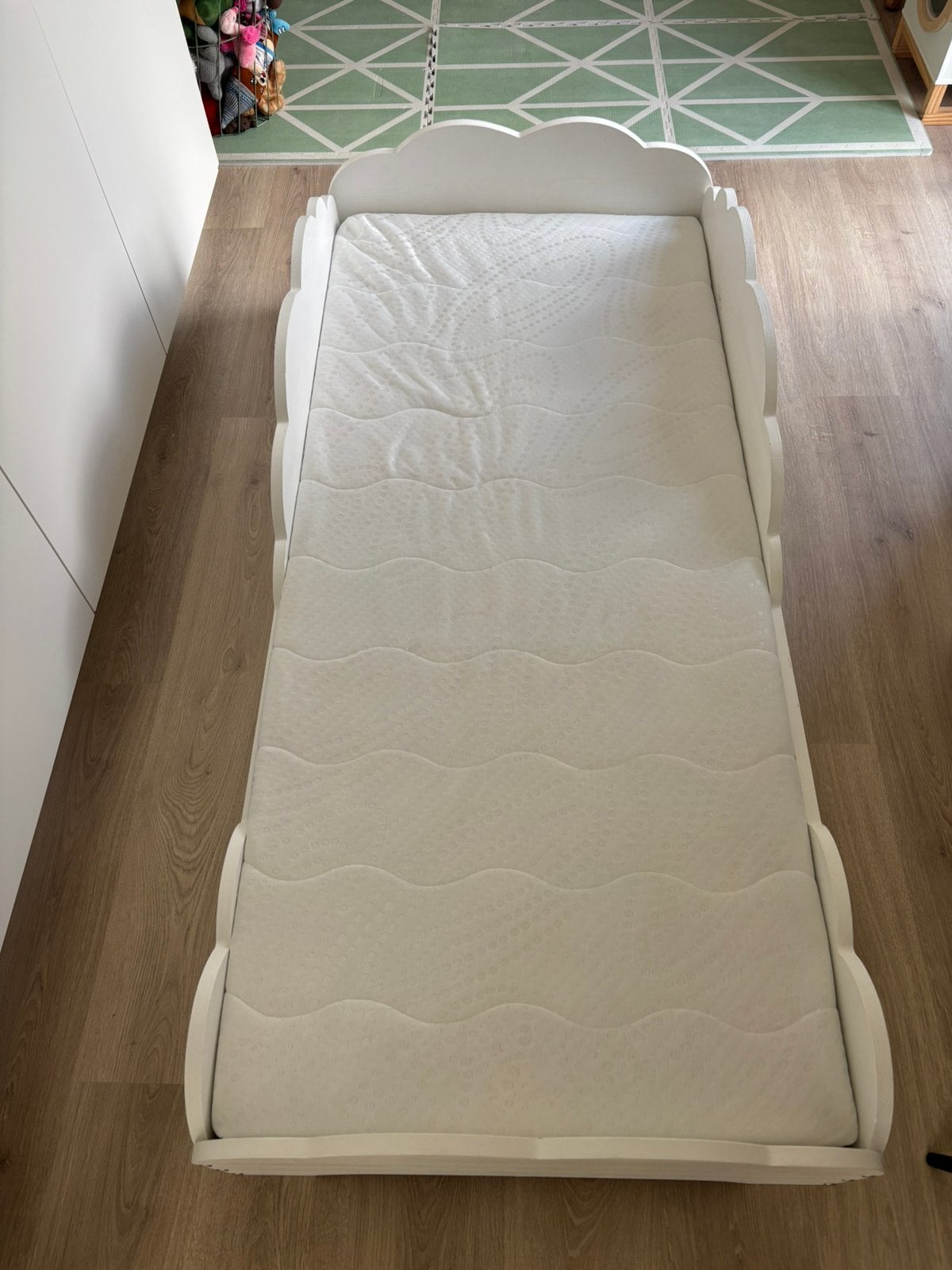 Wolkjesbed te koop – perfecte staat!, Ophalen, Gebruikt, 70 tot 85 cm, 140 tot 160 cm