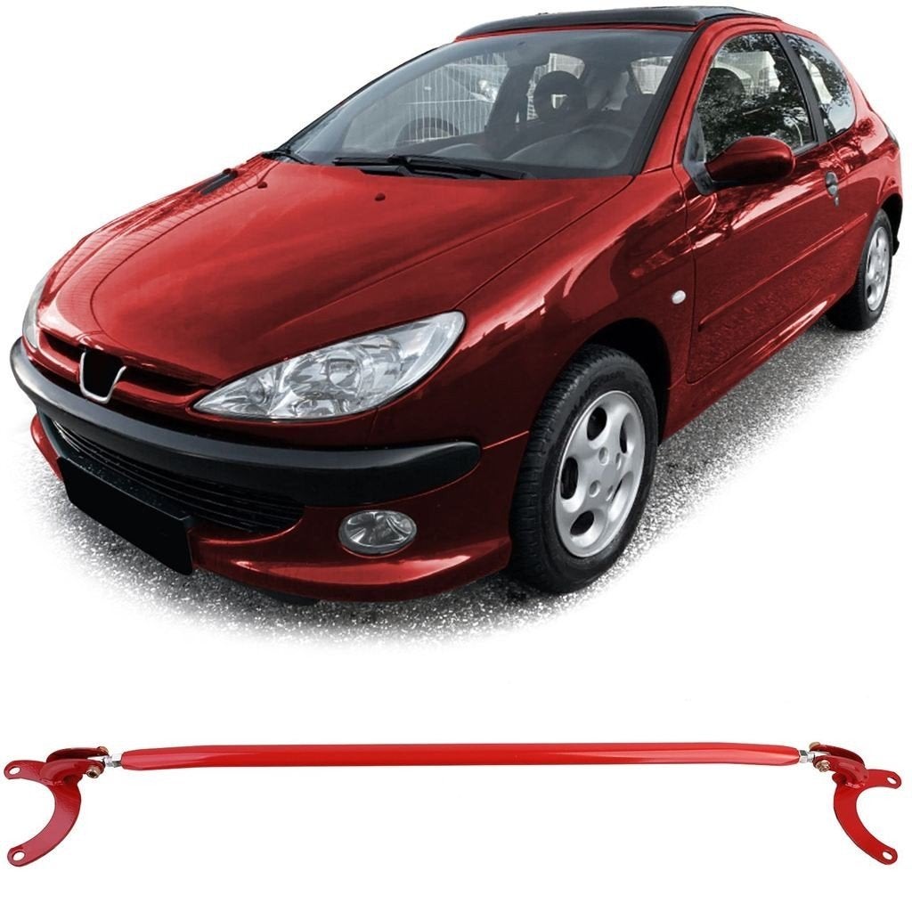 Aluminium Veerpootbrug Voor Peugeot 206 Rood, Envoi