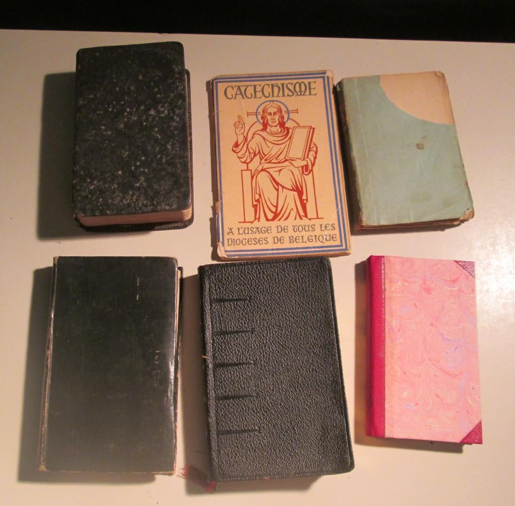 6 Oude Franstalige Religieuze Boeken, Ophalen of Verzenden, Gelezen