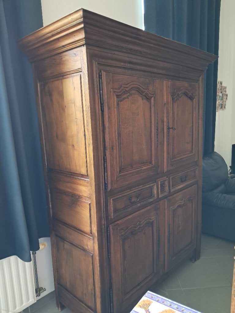 commode en chêne, Maison & Meubles, Armoires | Commodes, 3 ou 4 tiroirs, 100 à 150 cm, Enlèvement, Utilisé