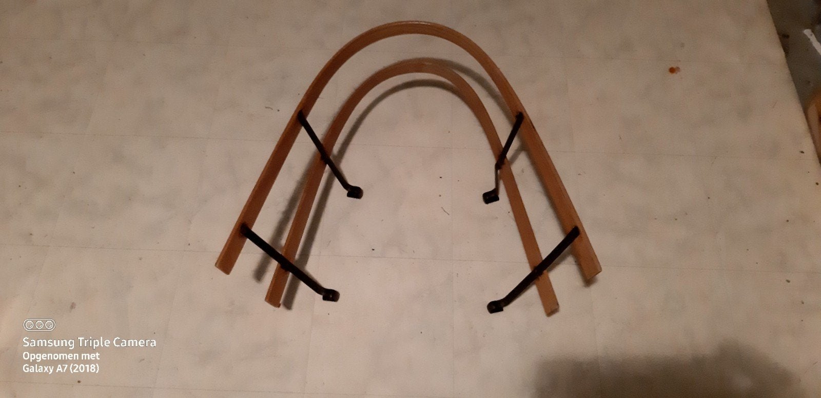 Dossier vintage en forme de traîneau, Enlèvement ou Envoi, Dossier, Utilisé, Bois
