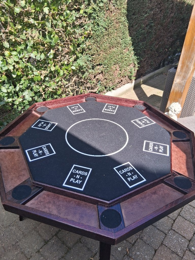 Pokertafel +speeldoos, Vijf spelers of meer, Ophalen, Nieuw, Overig