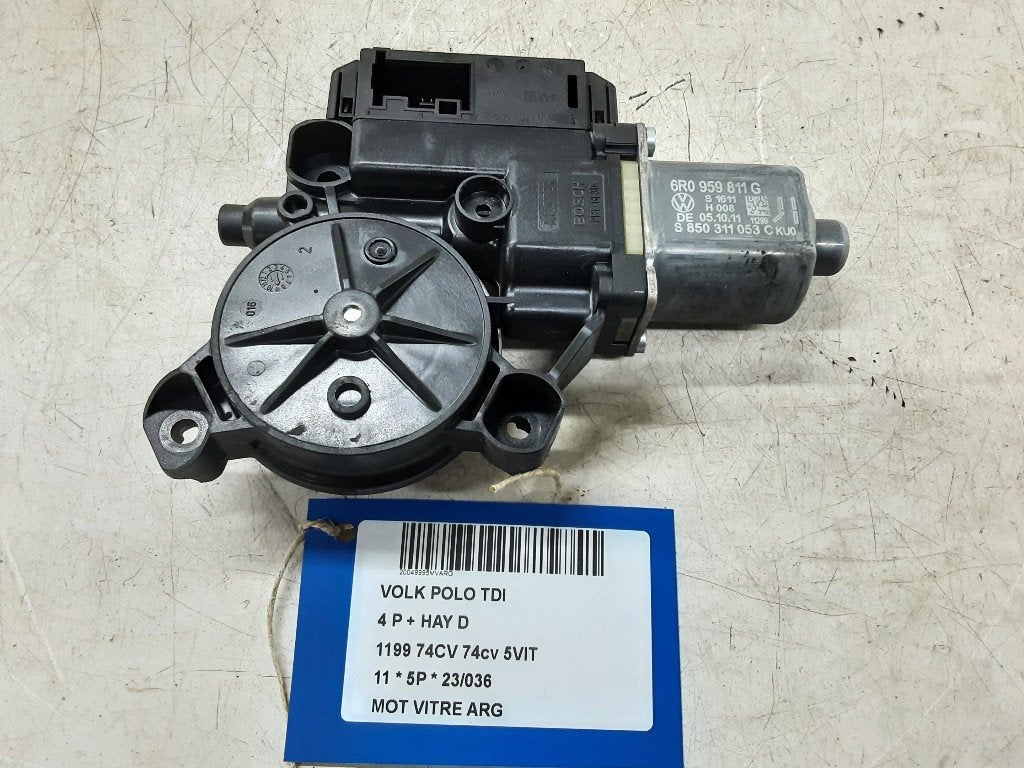 MOTEUR LEVE VITRE ELECTRIQUE ARRIÈRE GAUCHE Polo V (6R), Arrière, Volkswagen, Volkswagen AG, Utilisé