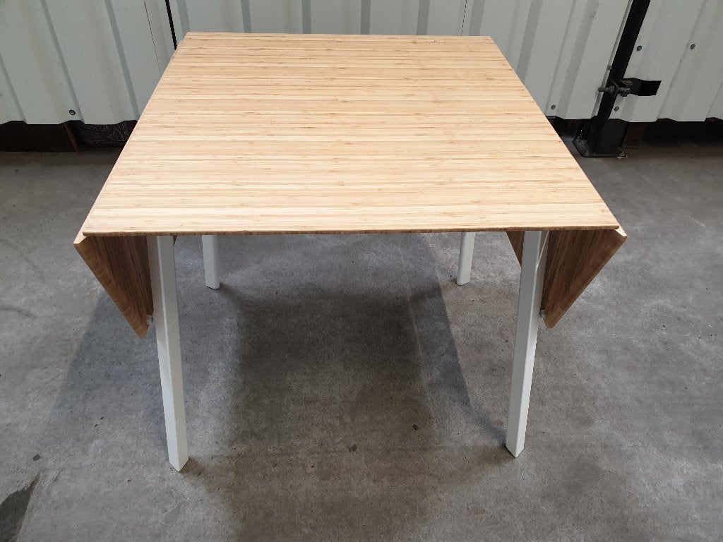 Ikea PS 2012 klaptafel in wit - van bamboe Levering mogelijk, Ophalen, Gebruikt