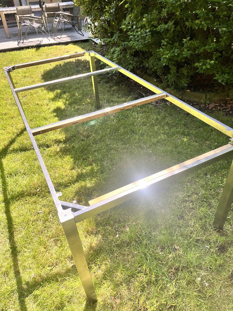 tafelframe vr buiten tafel, Huis en Inrichting, Tafels | Eettafels, Ophalen, Gebruikt, 100 tot 150 cm, 200 cm of meer
