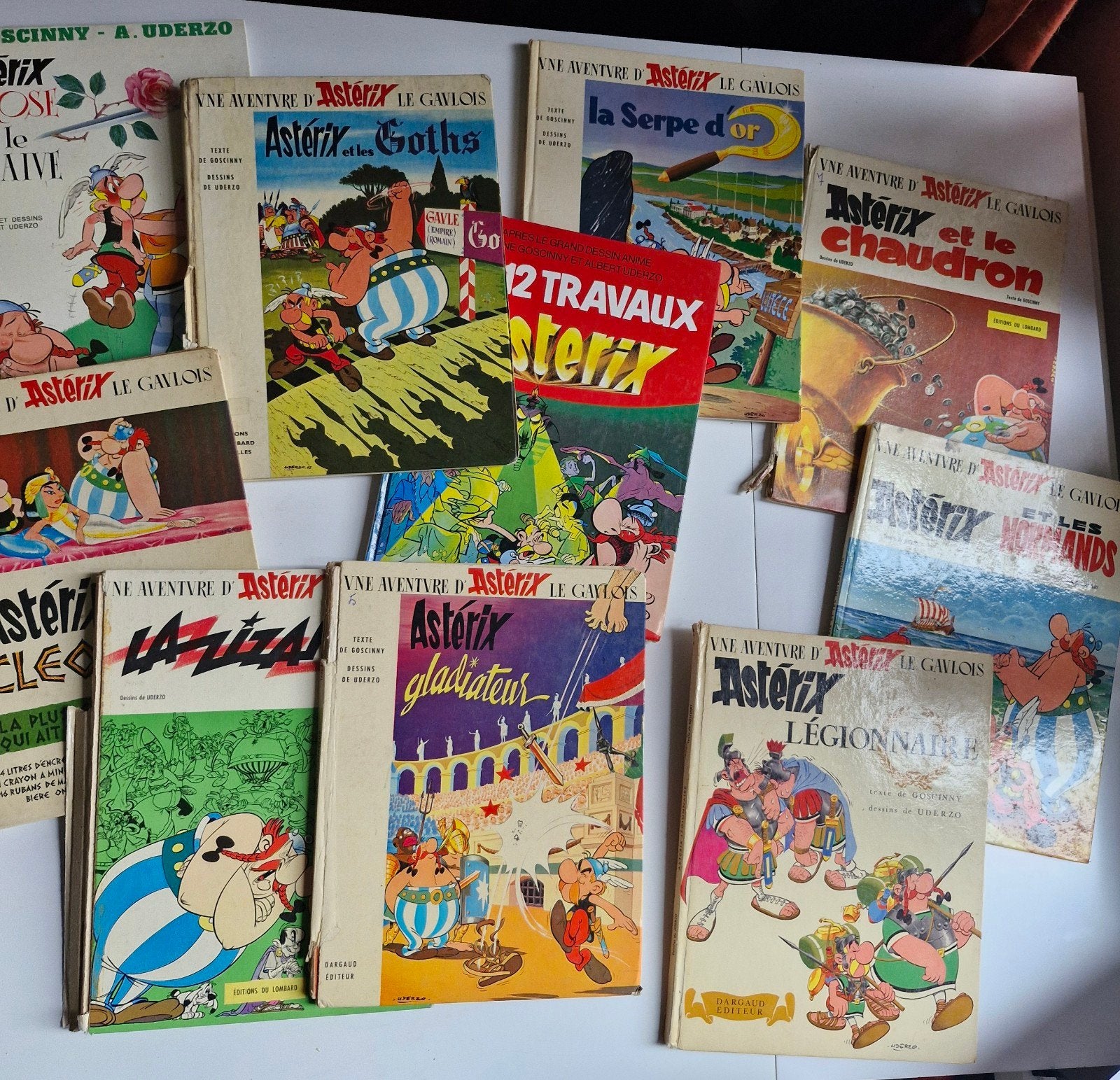 Asterix vintage lot begin jaren 70 van 10 albums, Boeken, Ophalen