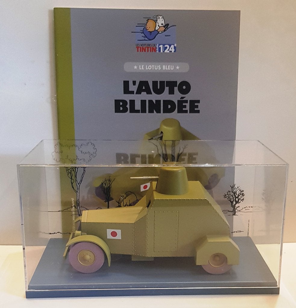 Les voitures de Tintin 1/24 N42, « L'auto blindée », Collections, Envoi, Tintin, Neuf, Statue ou Figurine