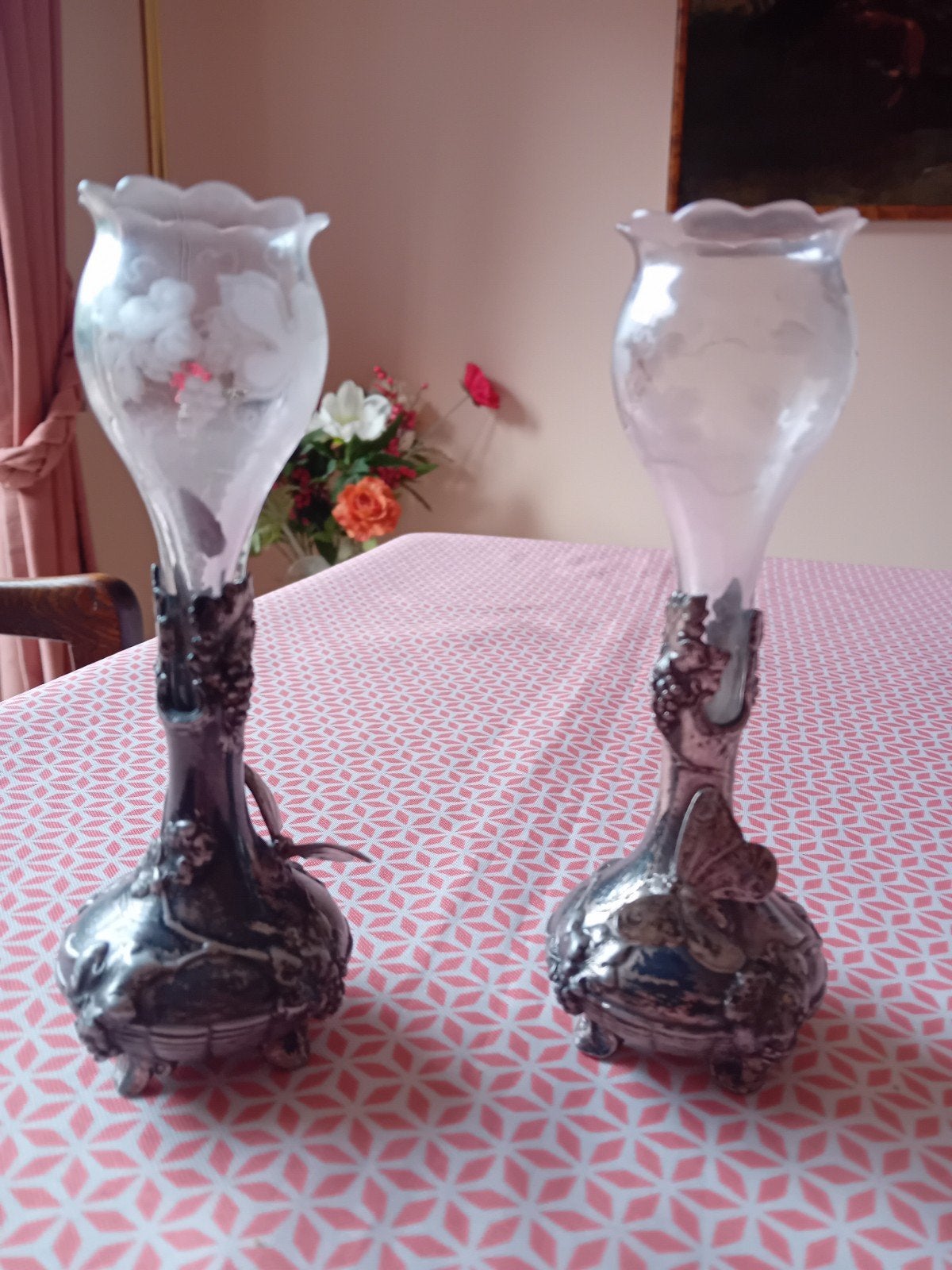 Soliflores + carafe, Enlèvement ou Envoi, Argent