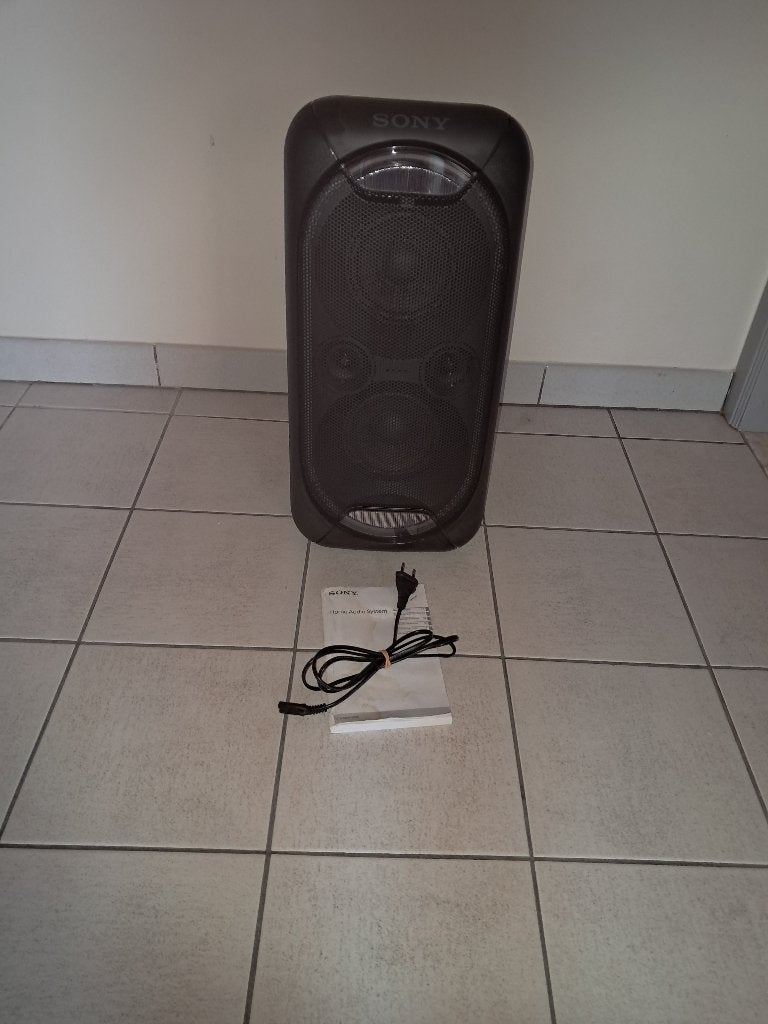 High Power Sony GTKXB 60B - als nieuw, Ophalen, Bluetooth, Party speaker, Nieuw