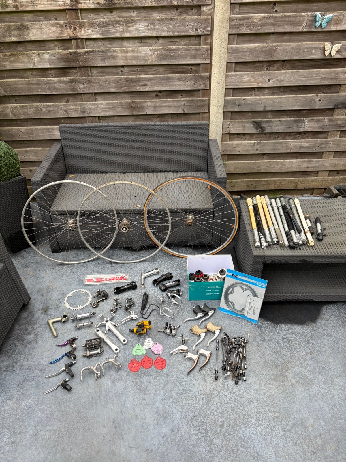 Lot de pièces de vélo vintage (vélo de course), Vélos & Vélomoteurs, Enlèvement, Utilisé, Mountainbike, Autres types