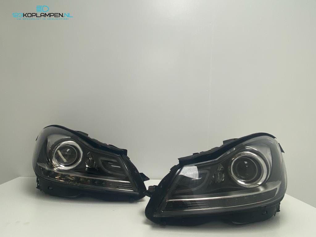 (VR) Mercedes C Klasse W204 Bi Xenon ILS koplamp links recht, Auto-onderdelen, Gebruikt, -, Ophalen of Verzenden, -