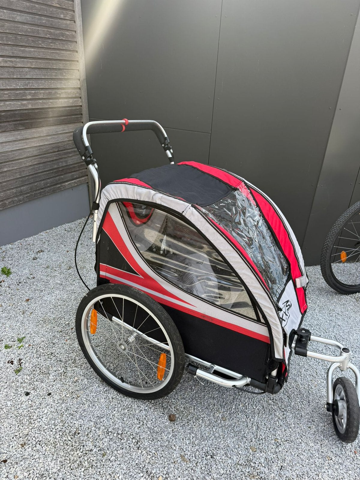 Remorque vélo pour enfants Maxxus – avec roue avant, Vélos & Vélomoteurs, 40 à 60 kg, Pliable, Enlèvement, Utilisé