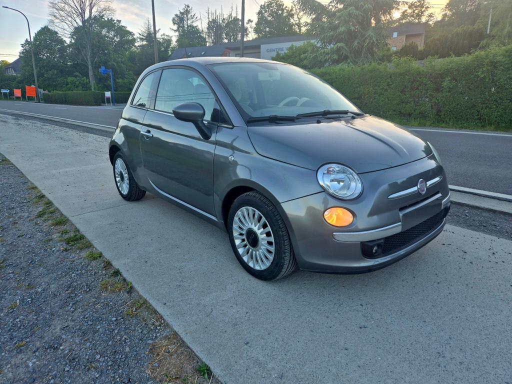 Fiat 500 1.2i " 1er Propriétaire" Toit Pano, Airco  59.000km, Achat, Beige, Entreprise, Boîte manuelle