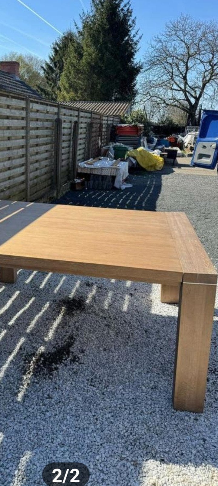 teak tafel voor 8 personen, Ophalen