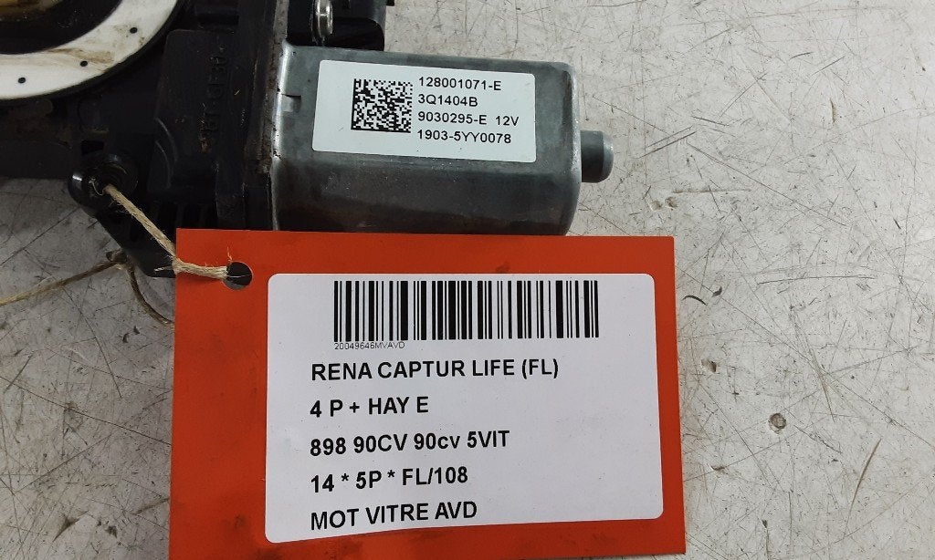 MOTOR RAAMMECHANIEK RECHTS VOOR Captur I (2R) (3Q1404B), Gebruikt, Renault, Peter-Huppertz-Straße 5
51063  Köln, DE, Dialog.deutschland@renault.de