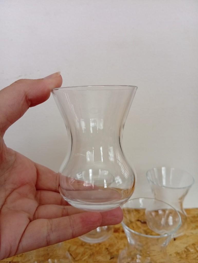 6 petits verres / minis vases, Enlèvement, Comme neuf, Verre, Verre ou Verres