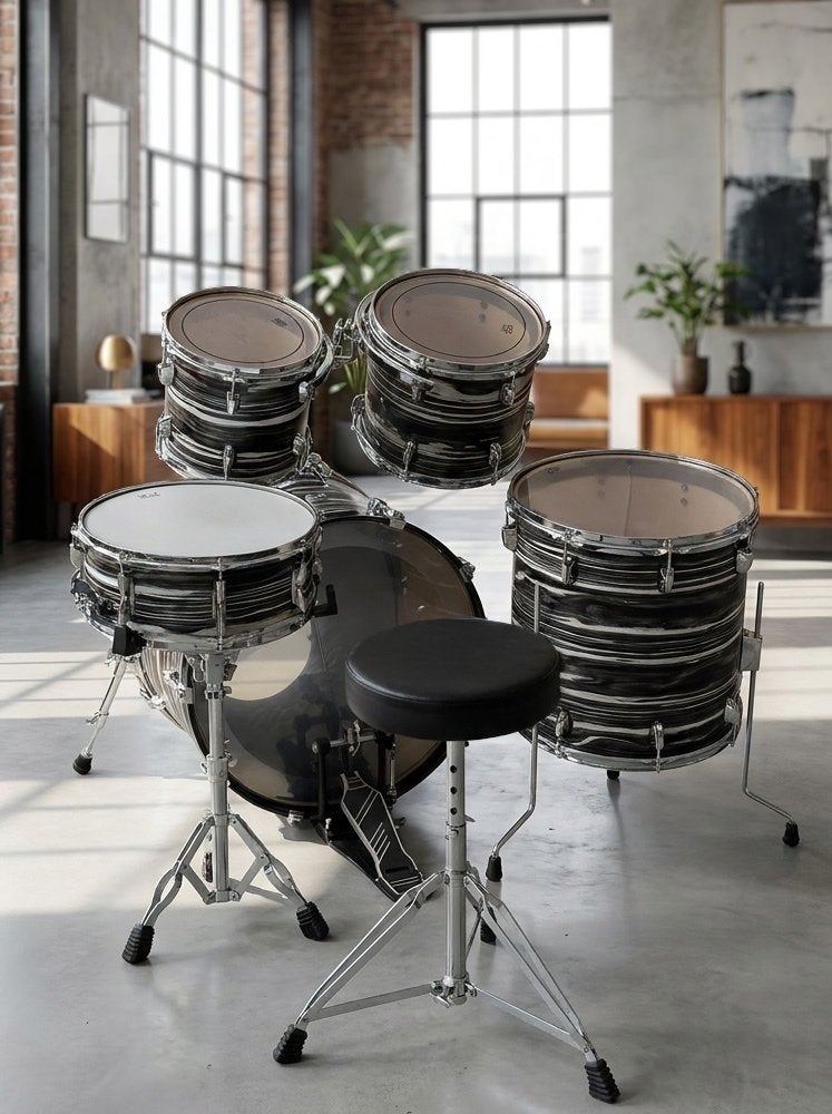 Professioneel Custom Maple/Walnut Drumstel, Musique & Instruments, Enlèvement, Comme neuf, Autres marques