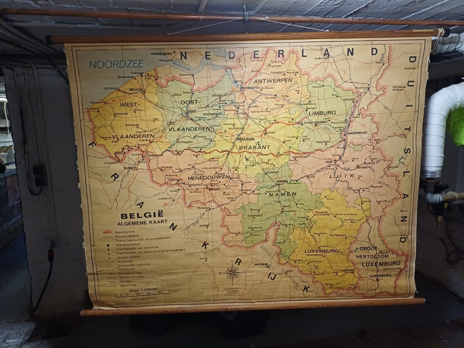 schoolkaart België, Ophalen, Aardrijkskunde