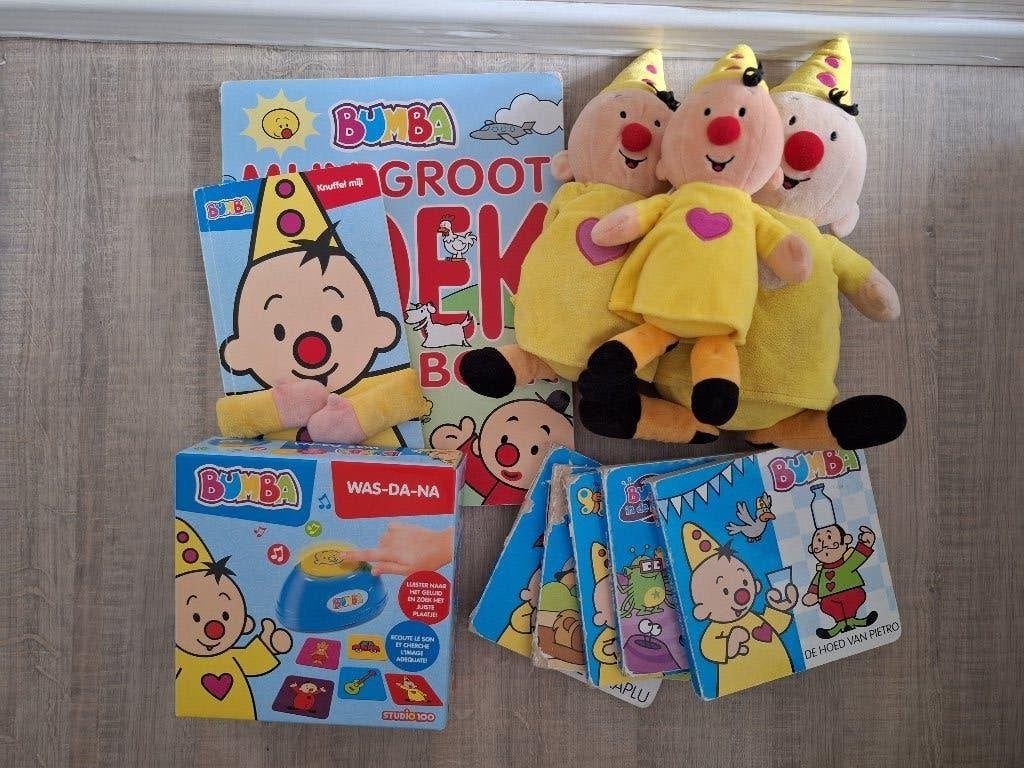 Bumba pakket:spelletjes, puzzels, knuffels,..., Ophalen, Gebruikt