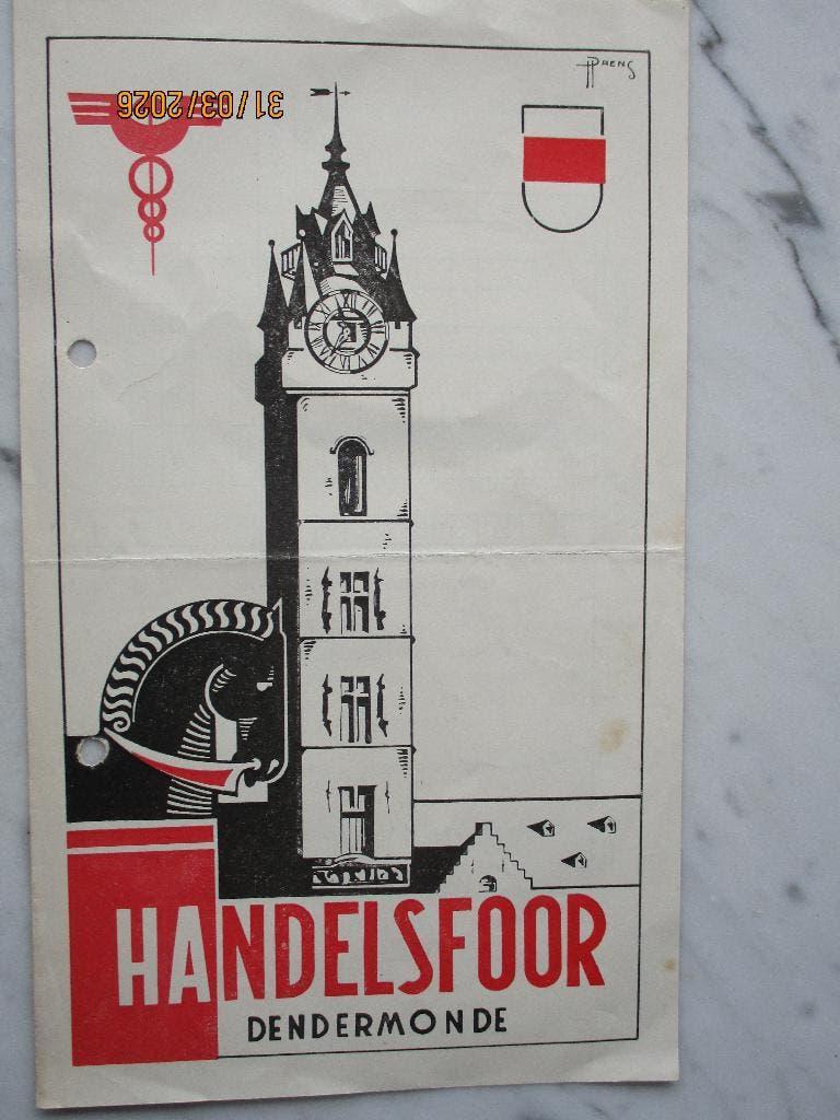 Handels en landbouwfoor Dender en Schelde Dendermonde 1949, Verzamelen, Verzenden