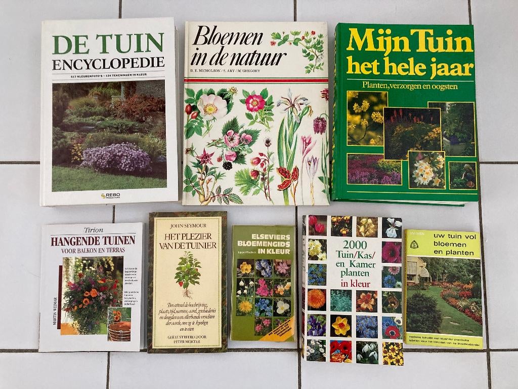 Lot boeken over tuinieren, bloemen, planten, e.a. (ook apart, Enlèvement ou Envoi, Diverse auteurs, Comme neuf, Fleurs, Plantes et Arbres