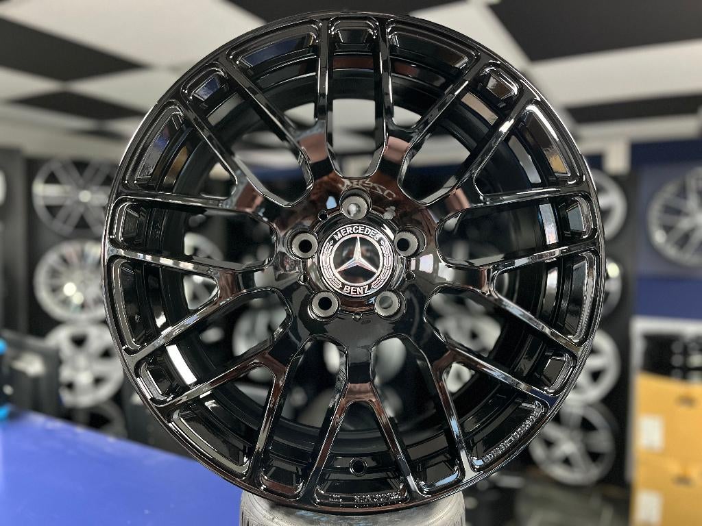 IN STOCK: NIEUWE 18 inch 5x112 alu sportvelgenset Mercedes, 18 inch, Velg(en), Nieuw, Ophalen of Verzenden