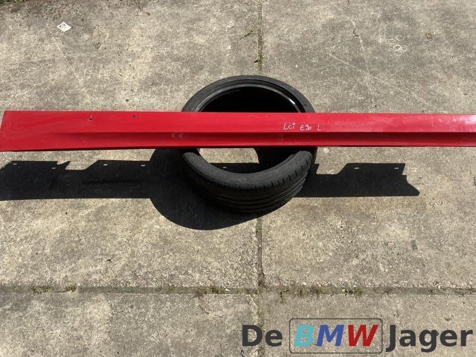 Sideskirt links rood BMW 3-serie E90 & E91 LCI 51777202651, Gebruikt, Ophalen of Verzenden, BMW, BMW
