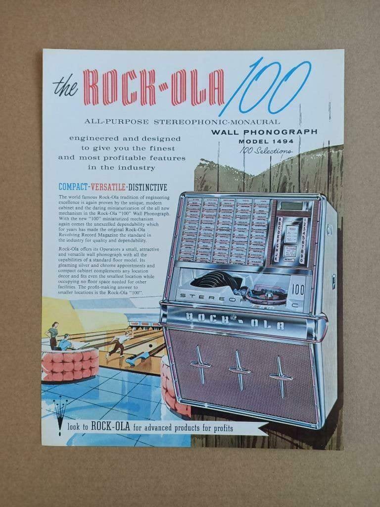 Flyer: Rock-ola 1494 (1962) jukebox, Envoi