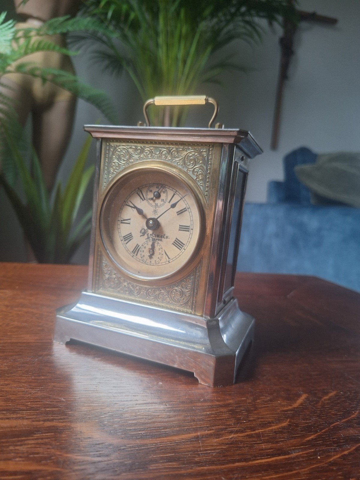 Réveil de voyage ancien — Horloge d'officier Junghans, Enlèvement ou Envoi