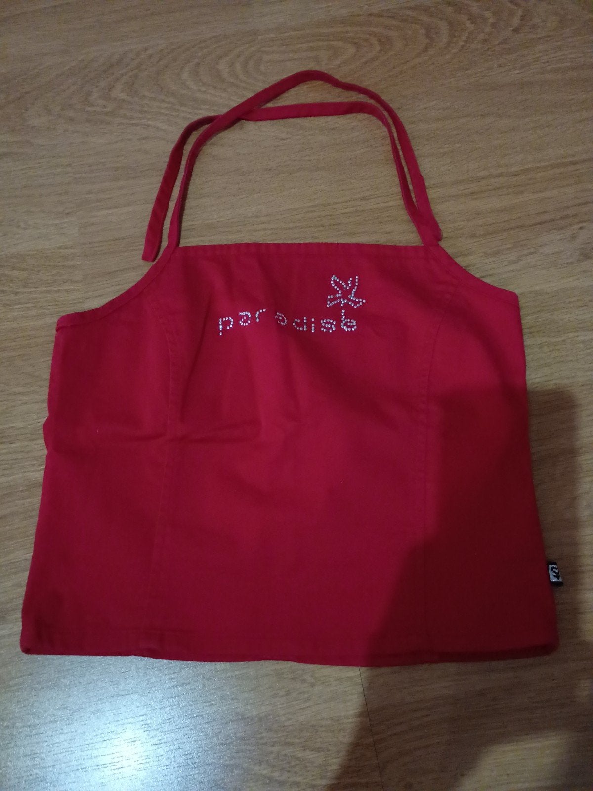 Katoen t-shirt met ritssluiting achteraan, Huis en Inrichting, Keuken | Textiel, Ophalen