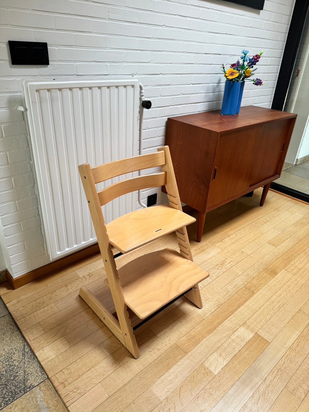 Stokke trip trapp kinderstoel - beukenhout, Ophalen, Zo goed als nieuw, Stoel