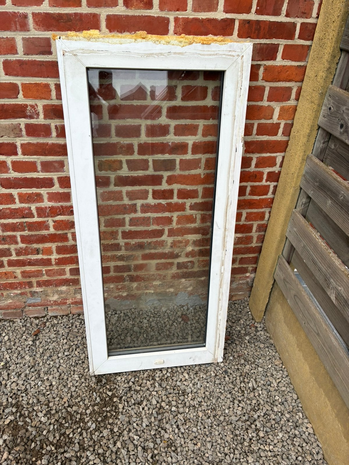 Vast Pvc raam met dubbel glas, Doe-het-zelf en Bouw, Ophalen, Gebruikt