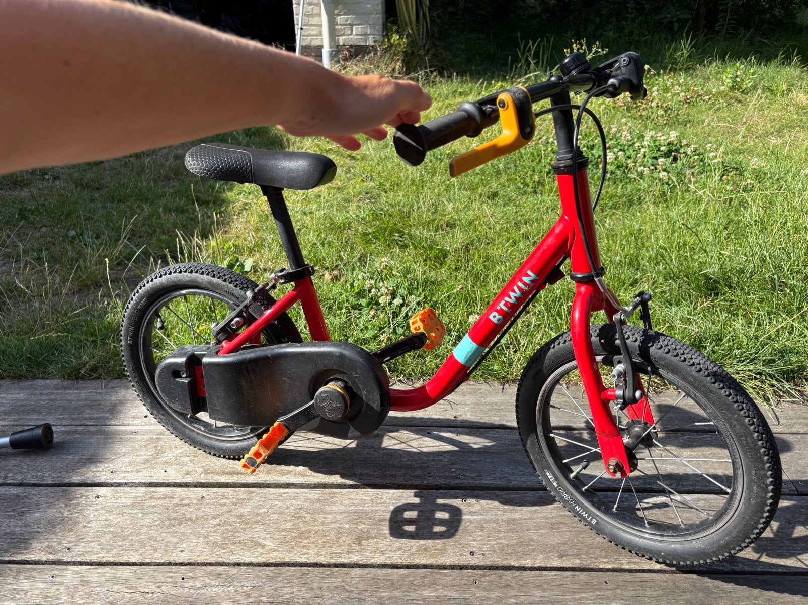 BTWIN kinderfiets 3-5 jaar 14 inch, Ophalen, Gebruikt