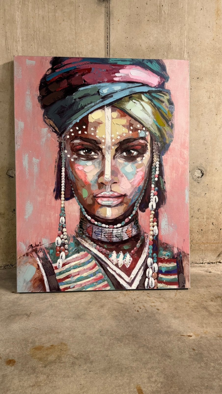 Schilderij op doek, Ophalen