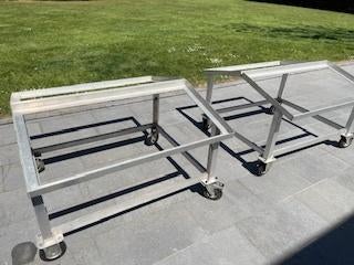 bac en alu anodisé sur roulettes, Enlèvement, Utilisé, 100 cm ou plus, 60 cm ou plus