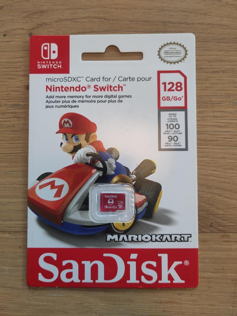 SANDISK Extreme Micro SDXC 128 GB voor Nintendo Switch, Games en Spelcomputers, Games | Nintendo Switch, Nieuw, Ophalen of Verzenden