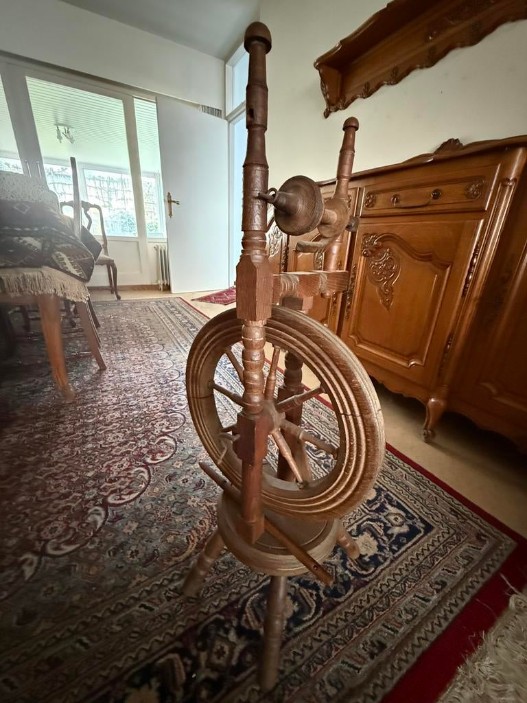 Antiek spinnenwiel, Hobby en Vrije tijd, Ophalen, Gebruikt, Spinnewiel