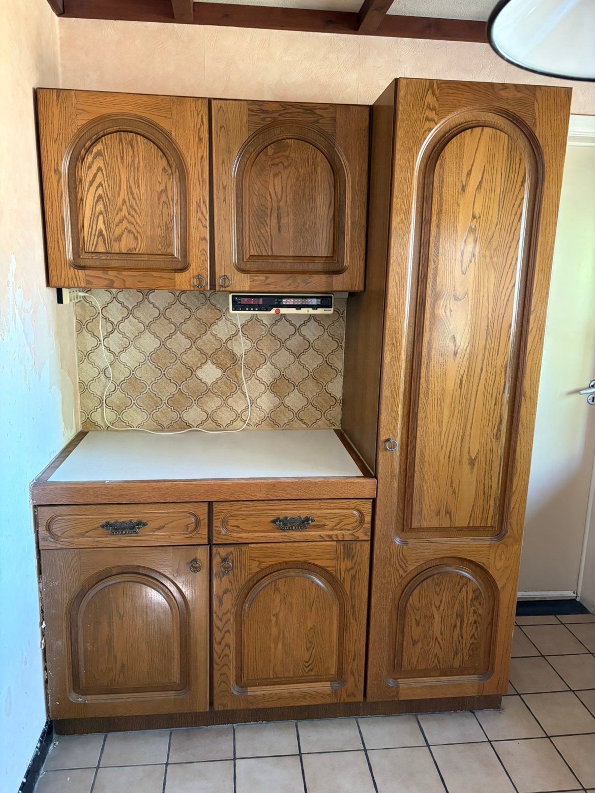 Eiken keuken, Ophalen, Gebruikt, Hout