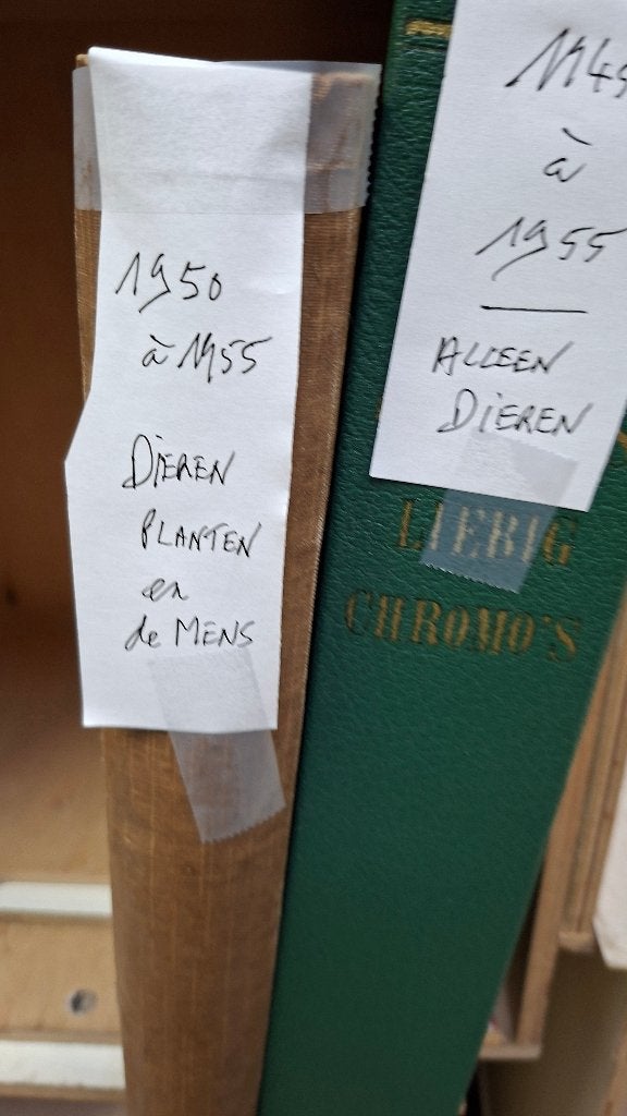 Liebig chromos encyclopedische prenten reeksen, puike staat, Hobby en Vrije tijd, Ophalen, Zo goed als nieuw, Meerdere kaarten