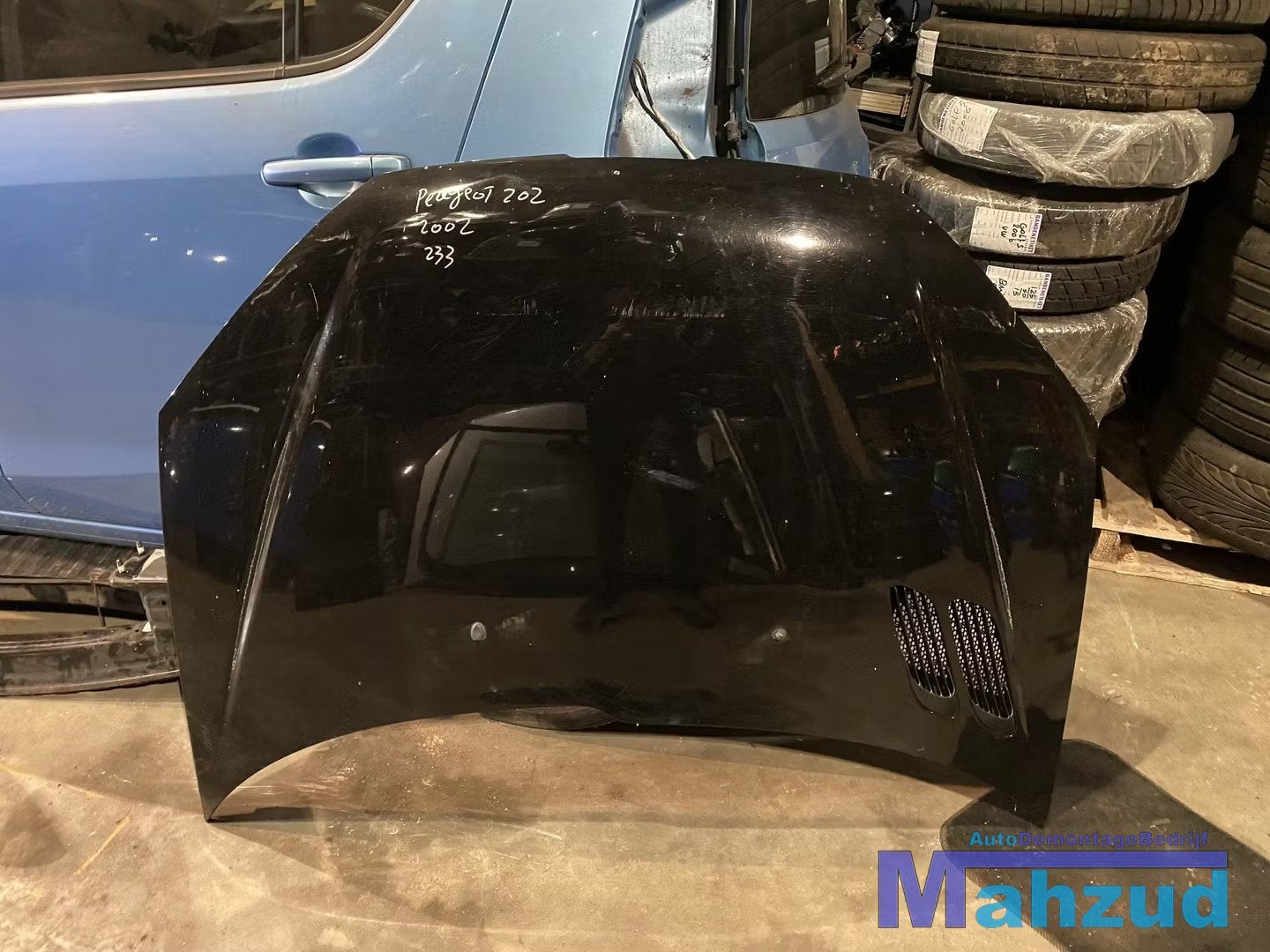 Peugeot 206 zwart motorkap, Auto-onderdelen, Info@fabrikant.eu, Fabrikantstraat 1
1000 AA  Amsterdam, NL, Motorkap, Fabrikant BV