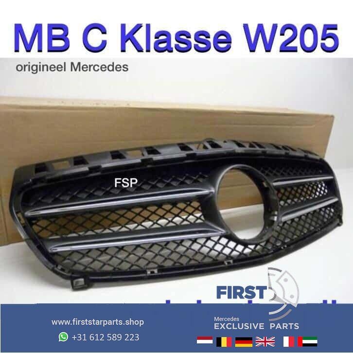 W205 grill Origineel Mercedes C Klasse Avantgarde 2018 gril, Utilisé, -, -, Enlèvement ou Envoi
