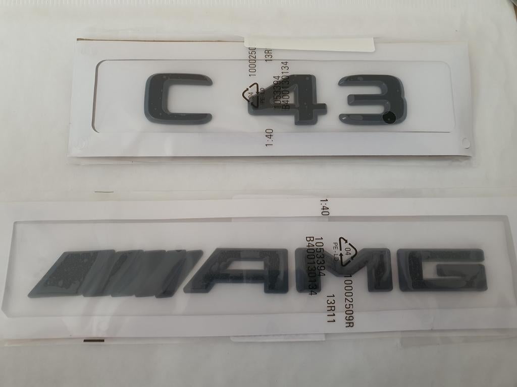 Mercedes C43 Amg koffer logo, Auto-onderdelen, Achterklep, Mercedes-Benz, Nieuw, Ophalen of Verzenden
