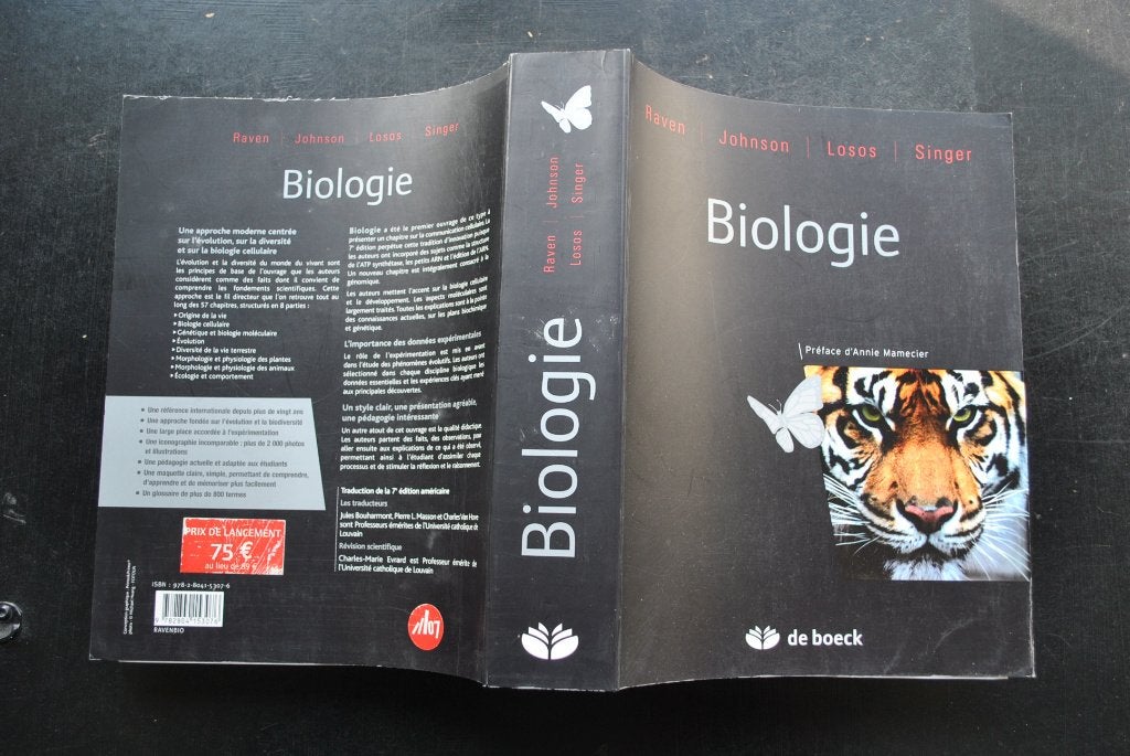 BIOLOGIE RAVEN JOHNSON LOSOS SINGER DE BOECK 1è Edition 2007, Livres, Enlèvement ou Envoi, Autres niveaux, Utilisé, RAVEN JOHNSON LOSOS SINGER