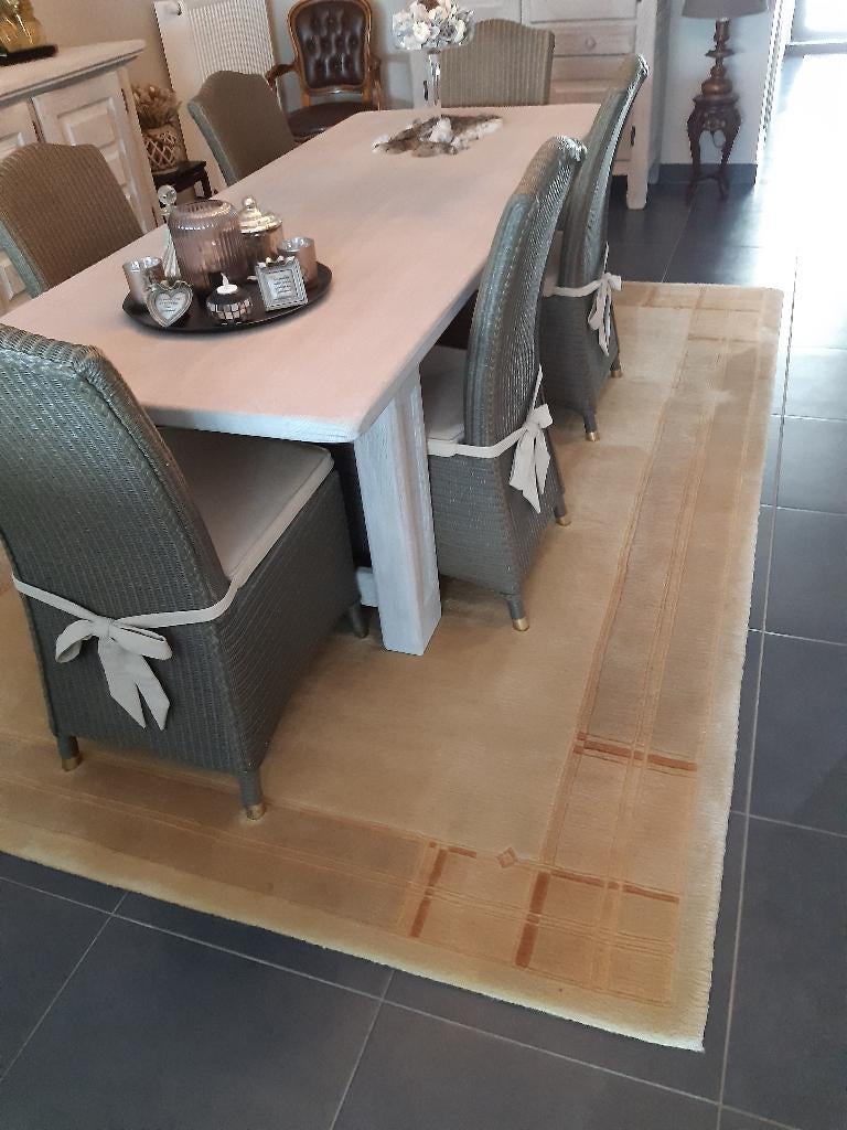 Tapijt Nepal, Huis en Inrichting, Ophalen, Modrne, Beige, Zo goed als nieuw