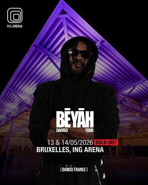Place de concert Damso le 14/05/26 a L’ING arena BXL, Tickets & Billets, Une personne